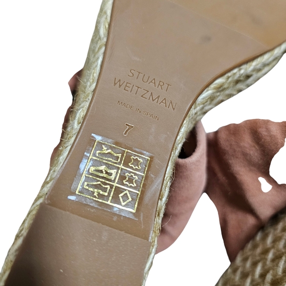 Stuart WeitzmanWomen's Sarina Espadrille Wedge Slide Sandals - Picture 5 of 7